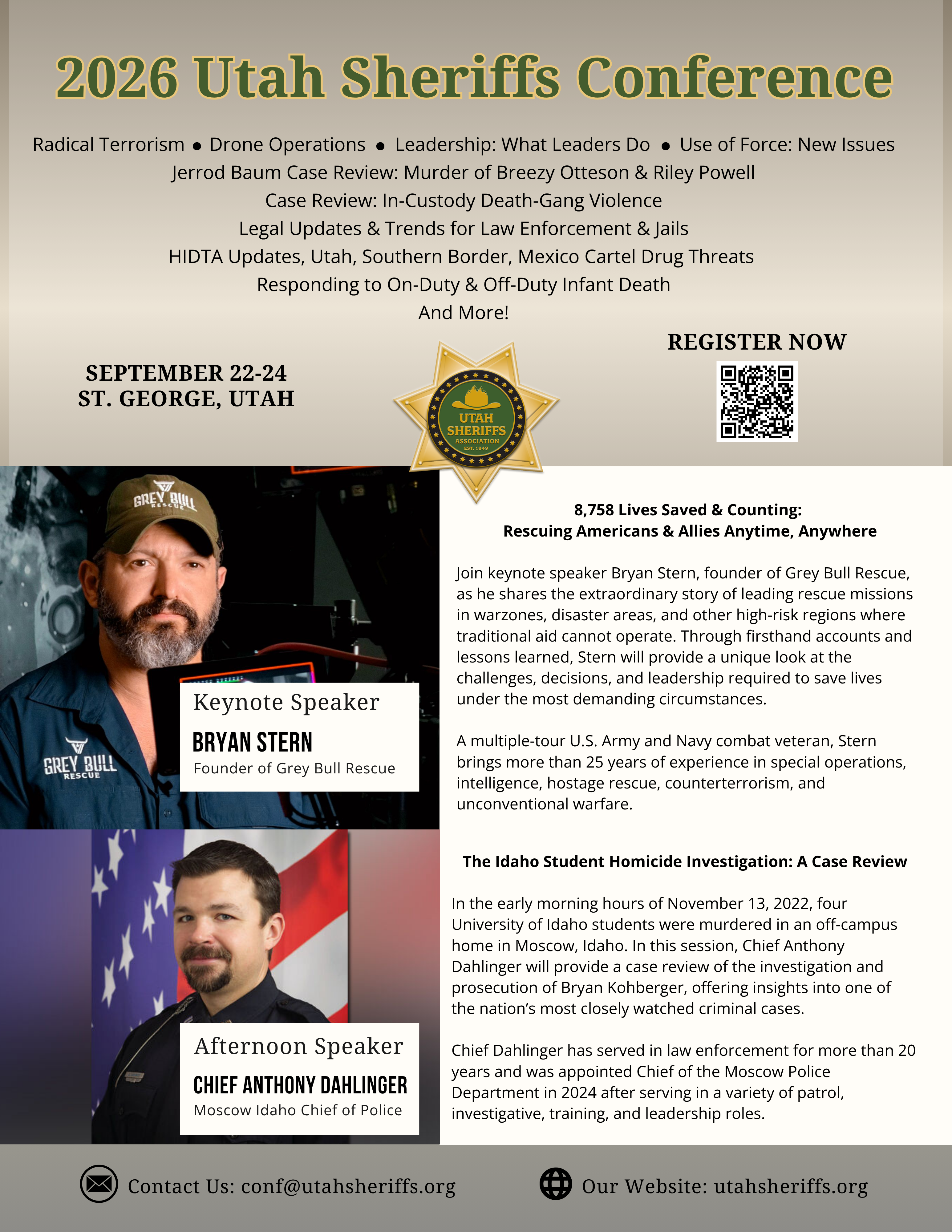 2026 Sheriffs Conference Flyer
