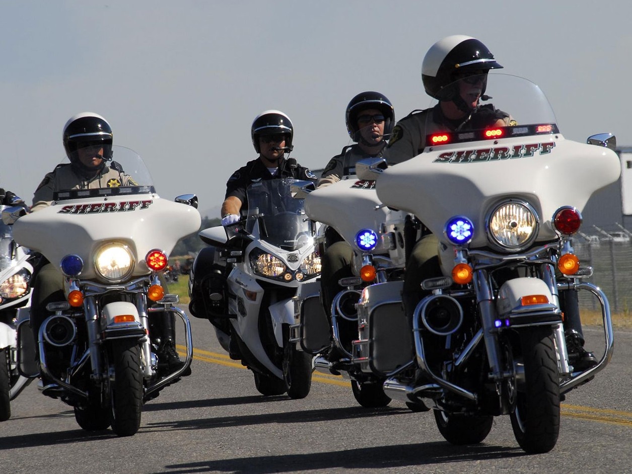 Cache County sheriffs on motorcycles